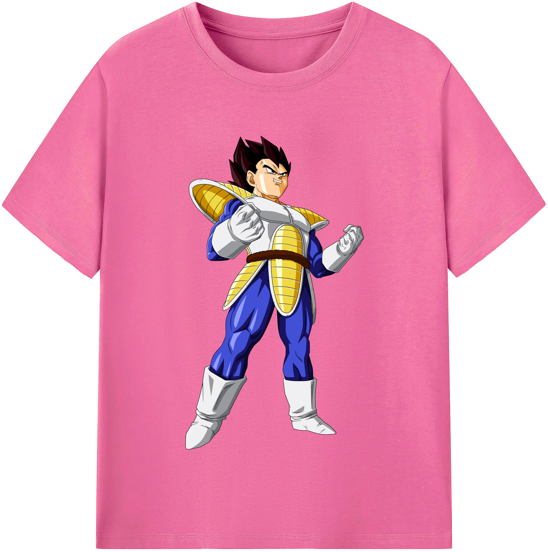 （画像用） ドラゴンボール ベジータ四世（Bejīta Yonsei）DRAGON BALL Vegeta IV レディースカジュアルプリントTシャツ（綿100％）
